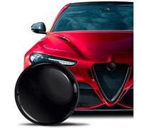 SkinoEu Compatible con Emblema de Alfa Romeo, Insignia para Capó Delantero, Emblema para Maletero Trasero 74mm Giulietta 940 Mito 156 147 159 GT Brera Spider 939 Negro EA 13