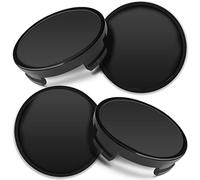SkinoEu Compatible con Ford 6M211003 Tapacubos Tapas de Rueda de Centro Llantas Aluminio 54mm Negro CF 0