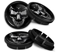 SkinoEu Compatible con Tapas Centrales VW Volkswagen 5G0601171XQI Tapacubos de Aleación para Llantas de 66mm CR 48