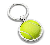 SkinoEu® Llavero de Metal 3D con Diseño de Tennis Ball Pelota de Tenis Deportes Sport, Regalo para Mujeres y Hombres KK 181