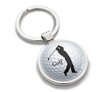 SkinoEu® Llavero de Metal 3D con Diseño Jugador de Golf Deportes Sport, Regalo para Mujeres y Hombres KK 196