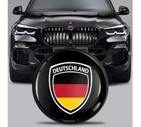 SkinoEu Tuning Emblema para capó Delantero y Maletero, 82 mm, Compatible con BMW Emblema 51767288752, Bandera Alemana EX 7