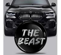 SkinoEu Tuning Emblema para capó Delantero y Maletero, 82 mm, Compatible con BMW Emblema 51767288752 The Beast EX 16