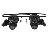 SKINPA Lupa de reparación Relojes 20X con luz LED, Herramienta portátil valoración for joyeros, Lupa Doble Ojo