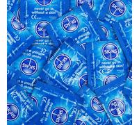 Skins Preservativos naturales Big Box - Preservativos Skins Bulk Pack 100 con lubricación extra para mayor seguridad y mayor satisfacción