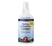 SkinSmart Limpiador facial para acné, objetivos de bacterias para atletas adolescentes activos después del entrenamiento, botella de spray de 8 oz, seguro para múltiples usos diarios