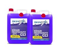 SkinStar Anticongelante de -35 °C | G11 | G12 | G13 | Líquido refrigerante listo para usar | Anticongelante para coche | Productos químicos para automóviles (10 l, G13)