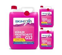 SkinStar Anticongelante de -35 °C | G11 | G12 | G13 | Líquido refrigerante listo para usar | Anticongelante para coche | Productos químicos para automóviles (15 l, G12)