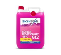 SkinStar Anticongelante de -35 °C | G11 | G12 | G13 | Líquido refrigerante listo para usar | Anticongelante para coche | Productos químicos para automóviles (5 l, G12)