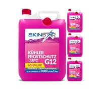 SkinStar Anticongelante de -35 °C | G11 | G12 | G13 | Líquido refrigerante listo para usar | Anticongelante para coche | Productos químicos para automóviles (20 l, G12)