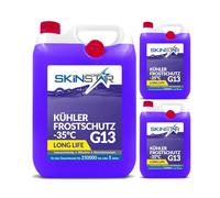SkinStar Anticongelante de -35 °C | G11 | G12 | G13 | Líquido refrigerante listo para usar | Anticongelante para coche | Productos químicos para automóviles (15 l, G13)