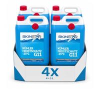 SkinStar Anticongelante G11-35°C 20L refrigerante anticongelante coche | Refrigerante del motor listo para usar, color azul: protección contra heladas hasta -35 °C, sin silicatos, anticorrosión