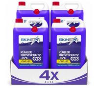 SkinStar Anticongelante G13-35°C 20L refrigerante anticongelante coche | Refrigerante del motor listo para usar: protección contra heladas hasta -35 °C, sin silicatos, larga vida útil para 250.000