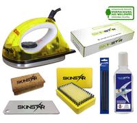 SkinStar Cera para Esquís Starter Set Natural Cepillo Limpio Belag Parche 7pcs