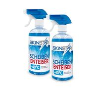 SkinStar Descongelante para parabrisas hasta -40 °C, espray anticongelante para parabrisas, rápida y sin arañazos, visión clara de invierno, nanotecnología (1 l)
