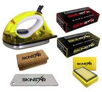 SkinStar Motor De Arranque esquí Cera Kit, Plancha Cepillo Cera de hidrocarburo 6 Piezas