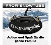 SkinStar Profesional Tubo de Nieve Negro Ø 100cm Tobogán Neumático Schneereifen