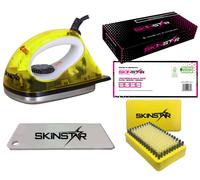 SkinStar Starter Esquí Cera Set, Aumentar el Hierro Cepillo Cera Amarillo