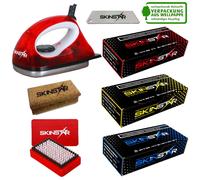 SkinStar Starter Esquí Cera Set, Plancha Cepillo Cera de Hidrocarburo 7-teilig