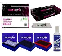 SKINSTAR Starter Set 6-teilig, 3X Cepillos, Hoja Decapado, Removedor de Cera