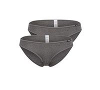 Skiny Advantage Cotton Rio Slip Dp, Braguita para Mujer, Negro (Anthra Melange), 46 ES (44 EU) (pack de 2)