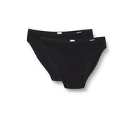 Skiny Advantage Cotton Rio Slip Dp, Braguita para Mujer, Negro (Black 7665), 38 ES (36 EU) (pack de 2)