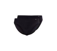 SKINY Brasil Slip Paquete de 2 COTTON ADVANTAGE shadow stripe negro | L