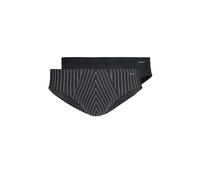 SKINY Brasil-Slip Paquete de 2 MICRO MULTIPACK selección blackstripe negro | S