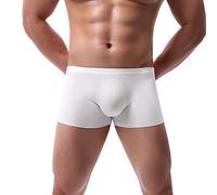 Skiny Calzoncillos tipo bóxer americanos para hombre, Blanco, XXL
