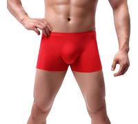 Skiny Calzoncillos tipo bóxer americanos para hombre, rojo, XXL