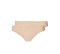 Skiny Damen String 2er Pack Advantage Micro Tanga de Hilo, Beige, 38 2 para Mujer