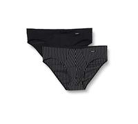 Skiny Herren Brasil Slip 2er Pack Micro Multipack Cierre, blackstripe Selection, L 2 para Hombre