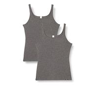 Skiny Mujer Advantage Cotton Tank Top 2er Pack Camiseta sin Mangas Not Applicable, Gris (Anthra Melange 9599), 38 (Talla del Fabricante: 36)