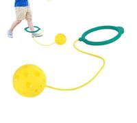 Skip Ball para niños: juguete portátil de deportes de salto de 65 cm, anillo de fitness individual | Colorido aro para la pierna oscilante, equipo de juego activo al aire libre, equipo de ejercicio