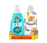 Skip Ciclos Cortos Eficacia Express 37Lav + Mimosin Suavizante Concentrado Caricias 56 lavados
