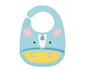 Skip Hop - Babero de silicona con bolsillo - Unicornio Skip Hop