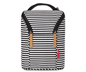 Skip Hop Double Bottle Bag, Black/White