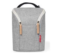 SKIP HOP Grab und Go - Bolsa para dos biberones o vasos de aprendizaje, color gris