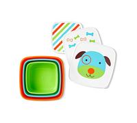 Skip Hop Juego de envases para aperitivos para niños, juego de cajas para aperitivos, perro, paquete de 3