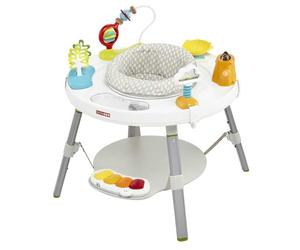 Skip Hop - Mesa de actividades escalable y rebote - Bebé de 4 meses y más - Juego de despertar para aprender a caminar - Asiento giratorio 360° rebotando + 25 actividades - Hebillas para atar juguetes