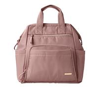 Skip Hop Mochila para pañales: estructura abierta de gran capacidad con cambiador y accesorio para cochecito, rosa polvoriento, rosa polvo, 17.5x6.25x13 cm (Pack of 1), Mainframe