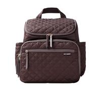 Skip Hop Mochila para pañales: Forma, bolsa de viaje multifunción para bebé con cambiador y accesorio para cochecito, color chocolate