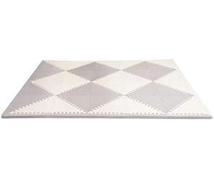 Skip Hop Playspot Geo Foam Floor Tiles, Grey/Cream