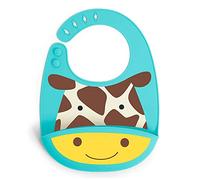 Skip Hop Zoo Fold & Go - Bib de silicona, diseño de jirafa