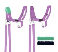 SKIPPI Cabestro para Hobby Horse - Lavanda, Hobby Horse Accesorios, Halter, Riendas y 2 Protectores de Forro Polar, Talla única