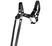 SKIPPI Cabestro para Hobby Horse - Negro, Cuero Ecológico, Riendas, Hobby Horse Accesorios, Talla única