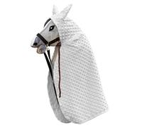 SKIPPI Capa para Caballo Hobby Horse - Gris, Hobby Horse Accesorios, Capa con Capucha para Caballo de Palo, Hobby Horsing
