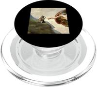 Skippity Paps Gato y Miguel Ángel Creación de Adán Parodia PopSockets PopGrip para MagSafe