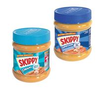 Skippy Mantequilla de maní suave (340 g) y mantequilla de maní Skippy Super Crunch x1 (340 g) - Paquete de 2