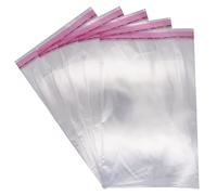 SKIR'CO 100 bolsas de celofán transparente de 25 x 35 cm, bolsas de plástico autoadhesivas, bolsas de polipropileno autoadhesivas